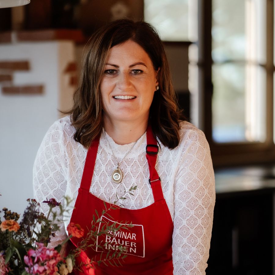 Andrea Schilchegger als Seminarbäuerin