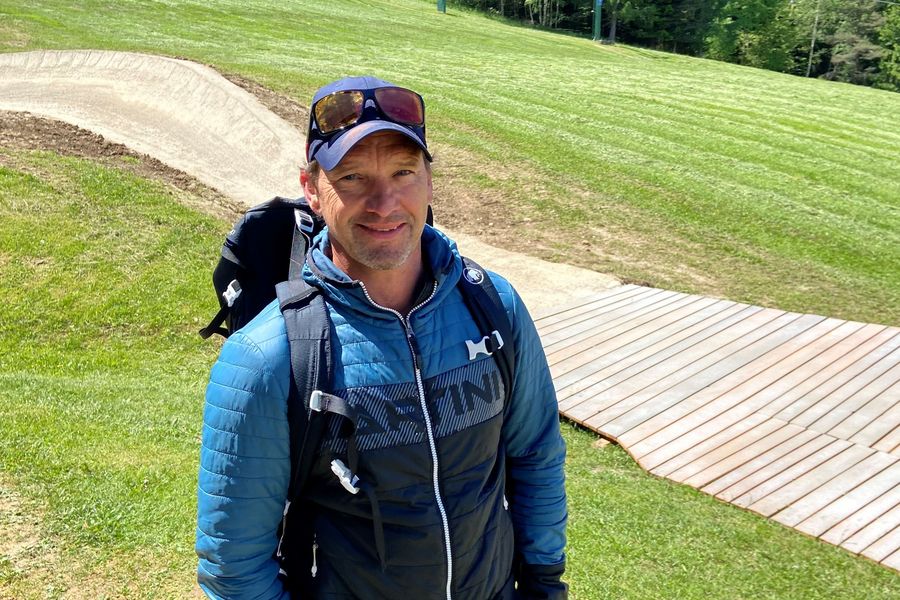 Markus Schritliser beim Wandern