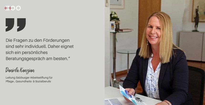 Zitat Daniela Kanzian: Für die Fragen zu den Förderungen eignet sich ein persönliches Beratungsgespräch."