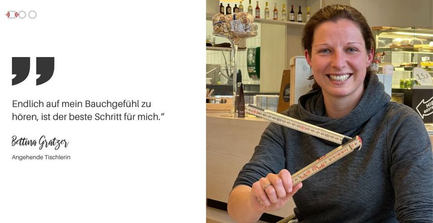 Zitat von Bettina Gratzer: Endlich auf mein Bauchgefühl zu hören, ist der beste Schritt für mich."